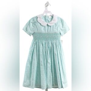 Edgehill Collection Pale Aqua Blue Smocked Dress size 5 fits 4